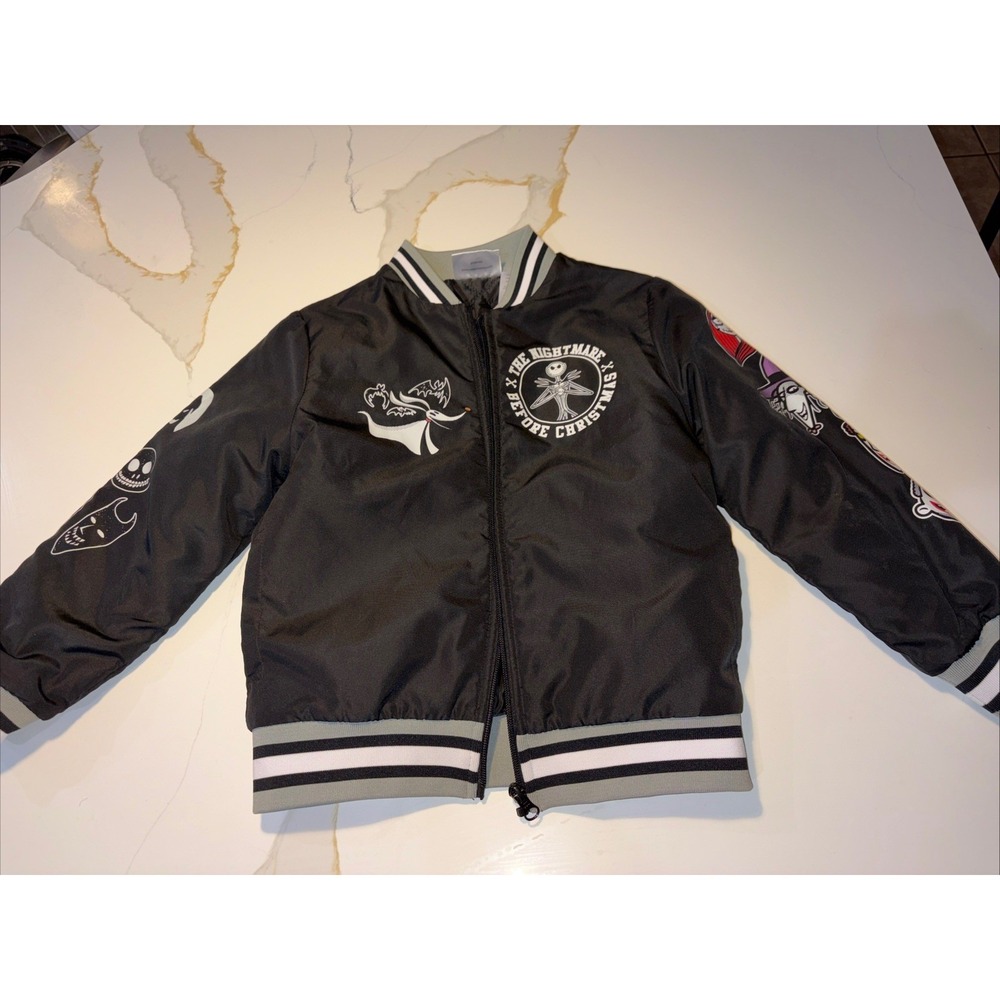 Disney The Nightmare Before Christmas Kids 6/7 Bomber Jacket Jack Skellington